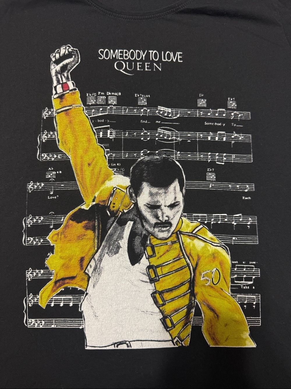 Queen Freddie Mercury Somebody To Love Stretch Tee Women’s Size: M